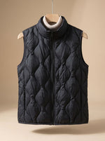 Marlene Quilted Stand-Collar Pocket Vest