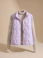 Marlene Quilted Stand-Collar Pocket Vest