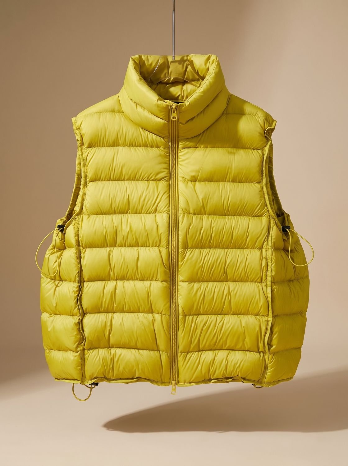 Annika Quilted Stand-Collar Zip Vest