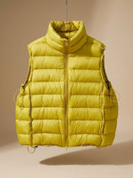 Annika Quilted Stand-Collar Zip Vest