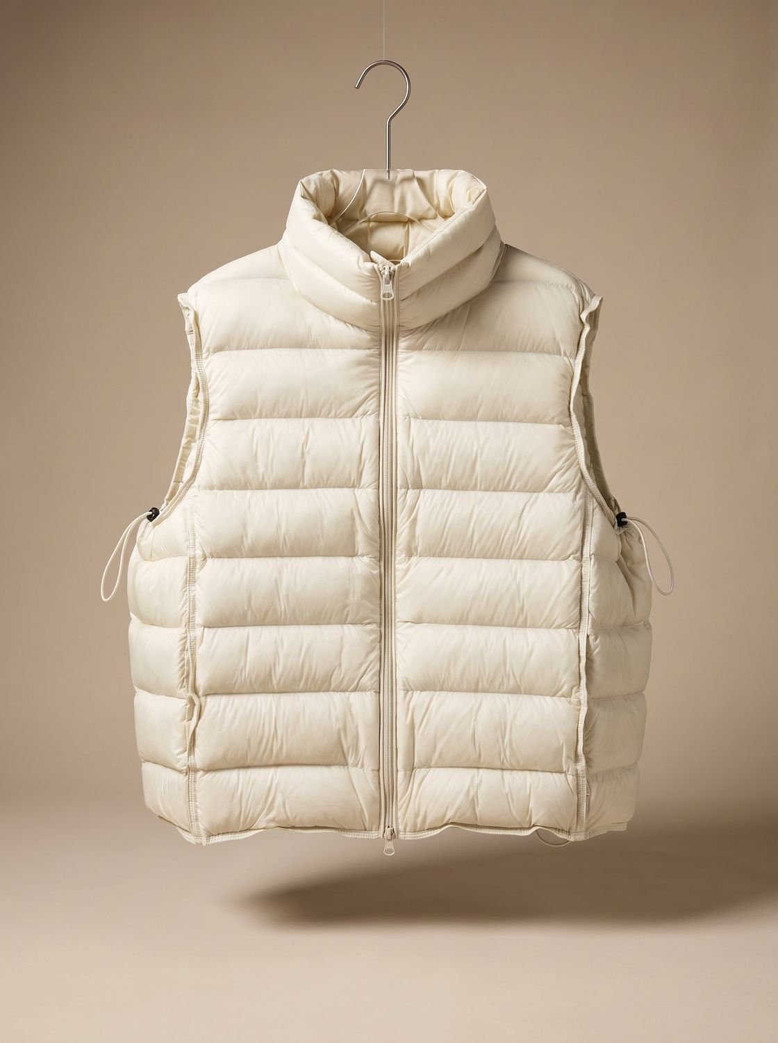 Annika Quilted Stand-Collar Zip Vest