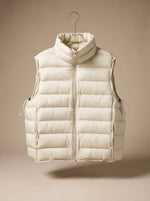 Annika Quilted Stand-Collar Zip Vest