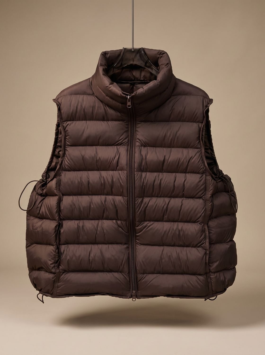Annika Quilted Stand-Collar Zip Vest