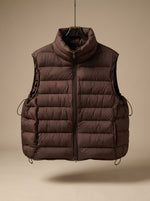 Annika Quilted Stand-Collar Zip Vest