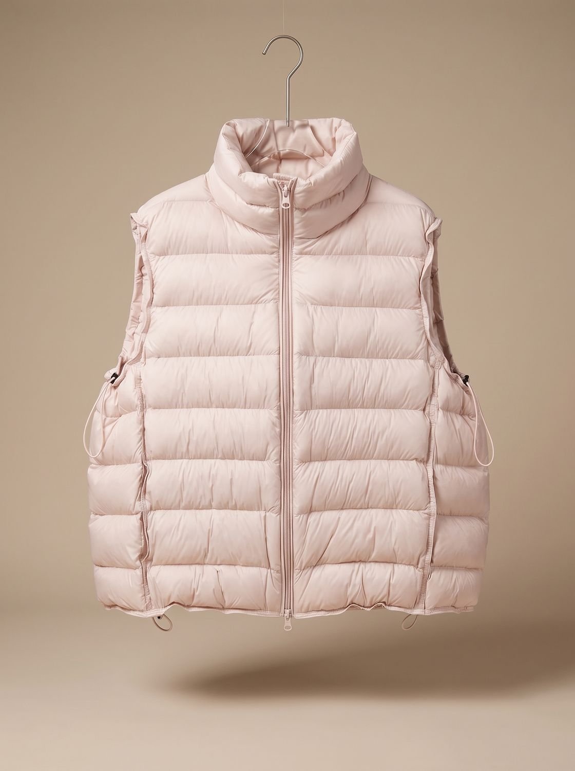 Annika Quilted Stand-Collar Zip Vest