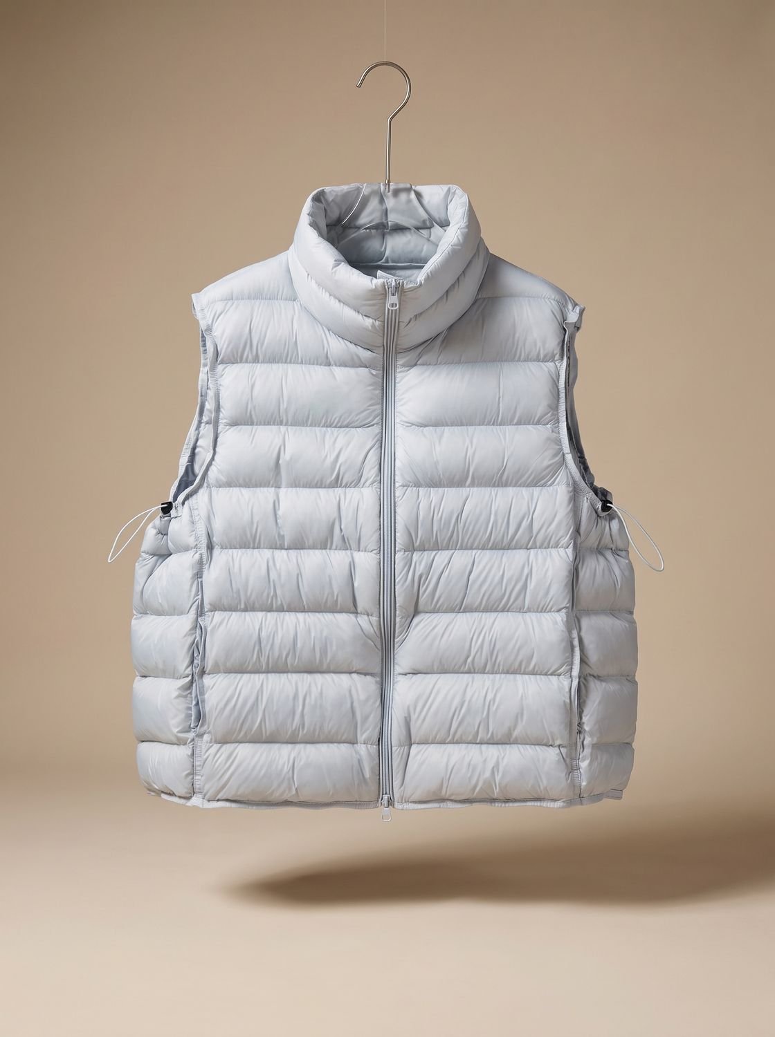 Annika Quilted Stand-Collar Zip Vest