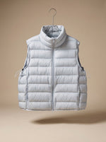 Annika Quilted Stand-Collar Zip Vest