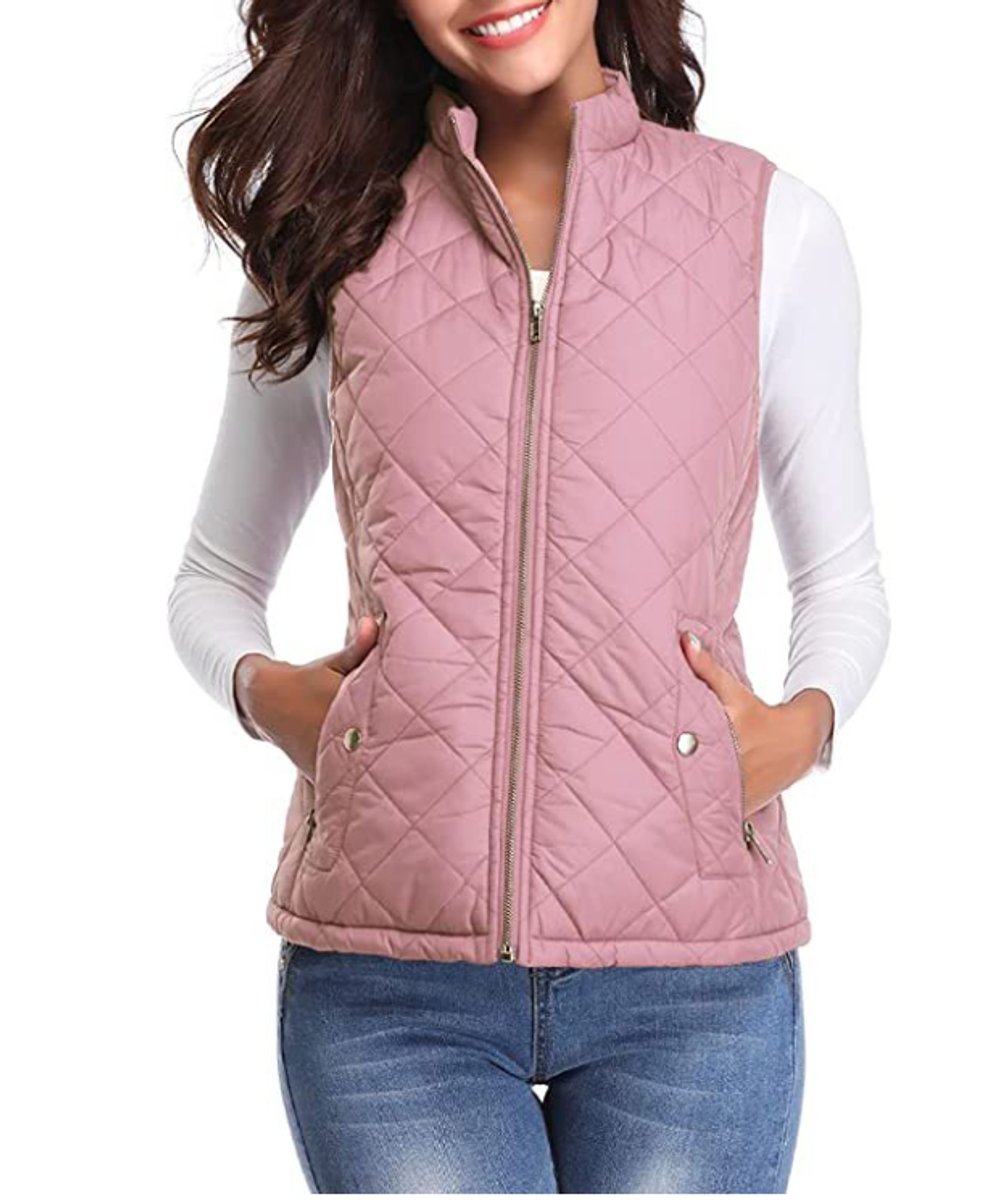 Leonie Lightly Lined Zip-Up Puffer Vest
