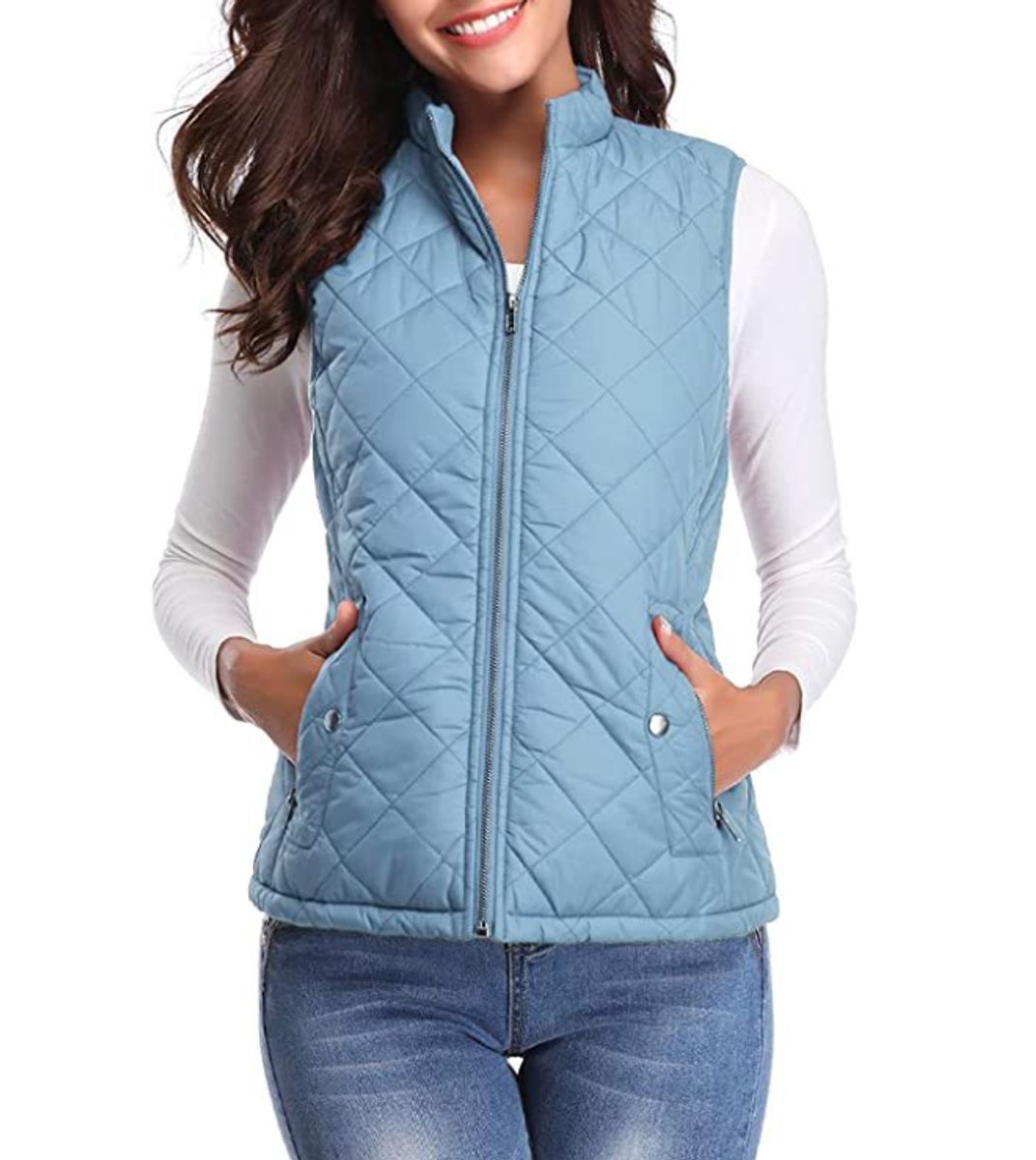 Leonie Lightly Lined Zip-Up Puffer Vest