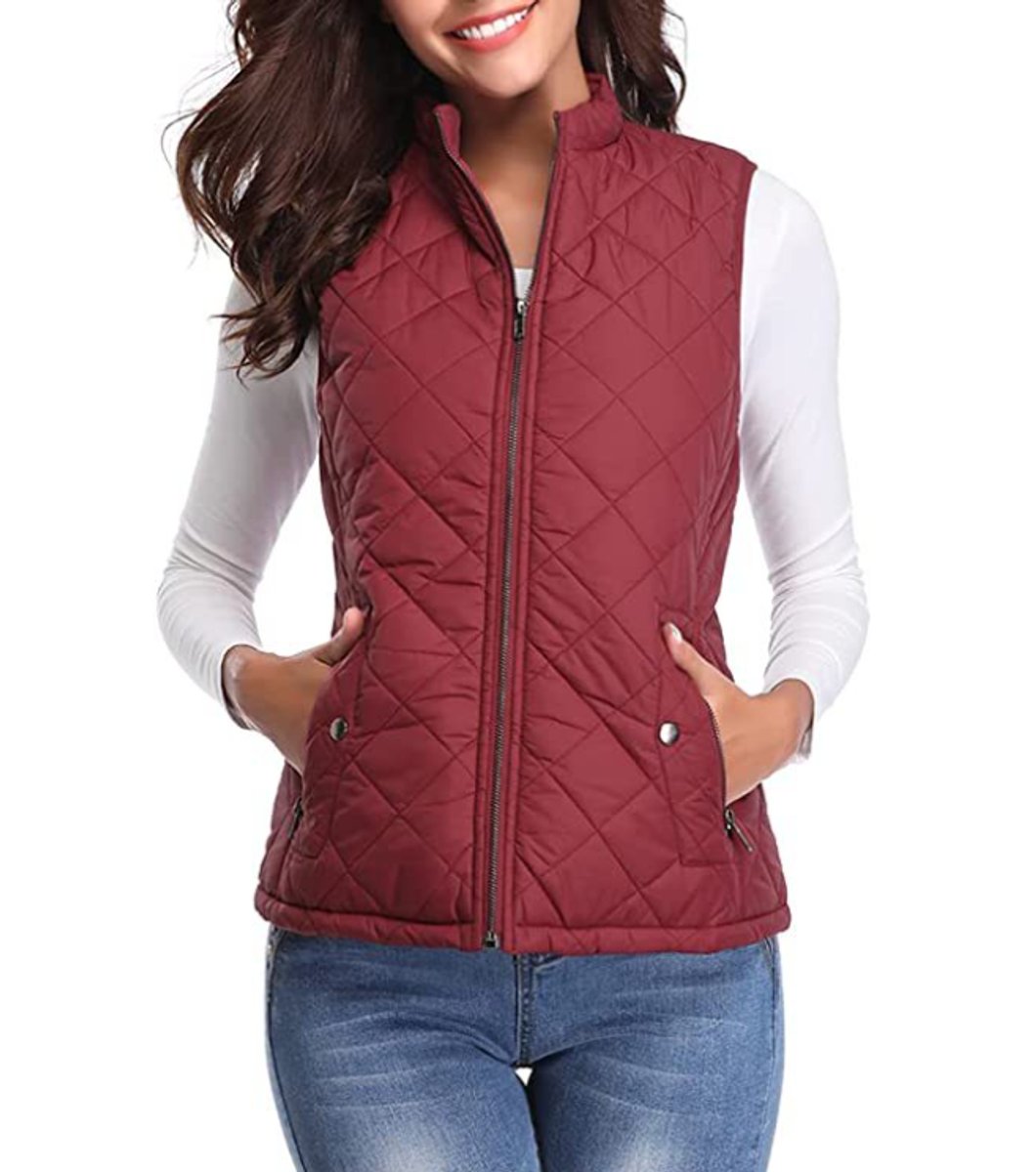 Leonie Lightly Lined Zip-Up Puffer Vest