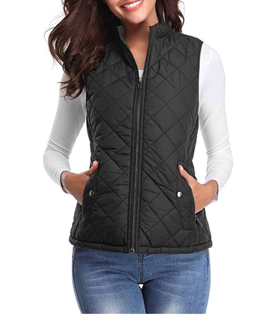 Leonie Lightly Lined Zip-Up Puffer Vest