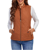Leonie Lightly Lined Zip-Up Puffer Vest