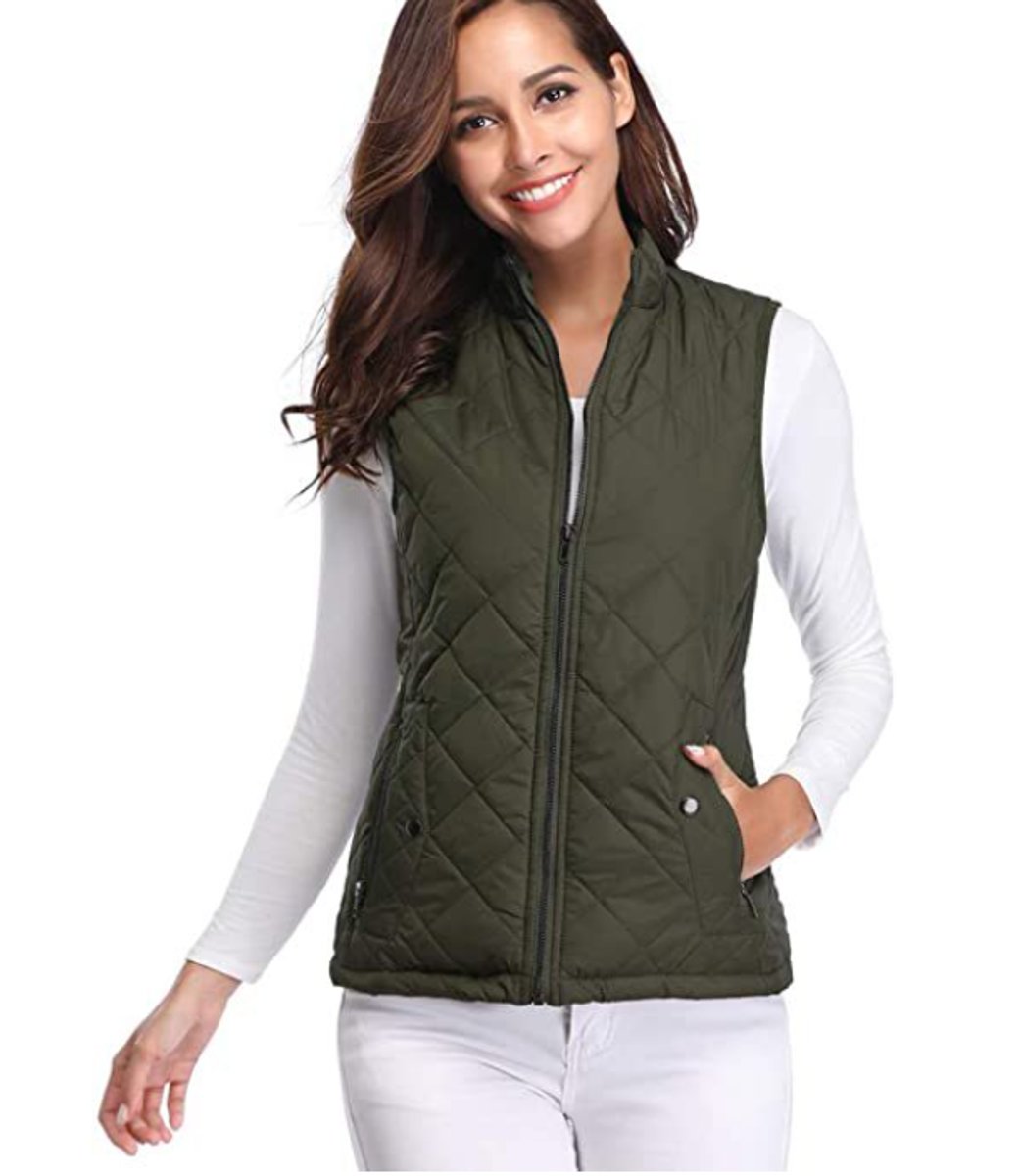 Leonie Lightly Lined Zip-Up Puffer Vest