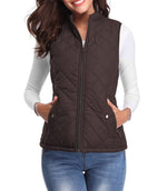 Leonie Lightly Lined Zip-Up Puffer Vest