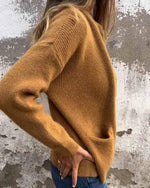 Clara Zip-Up Knit Cardigan with Relaxed Fit and Front Pockets