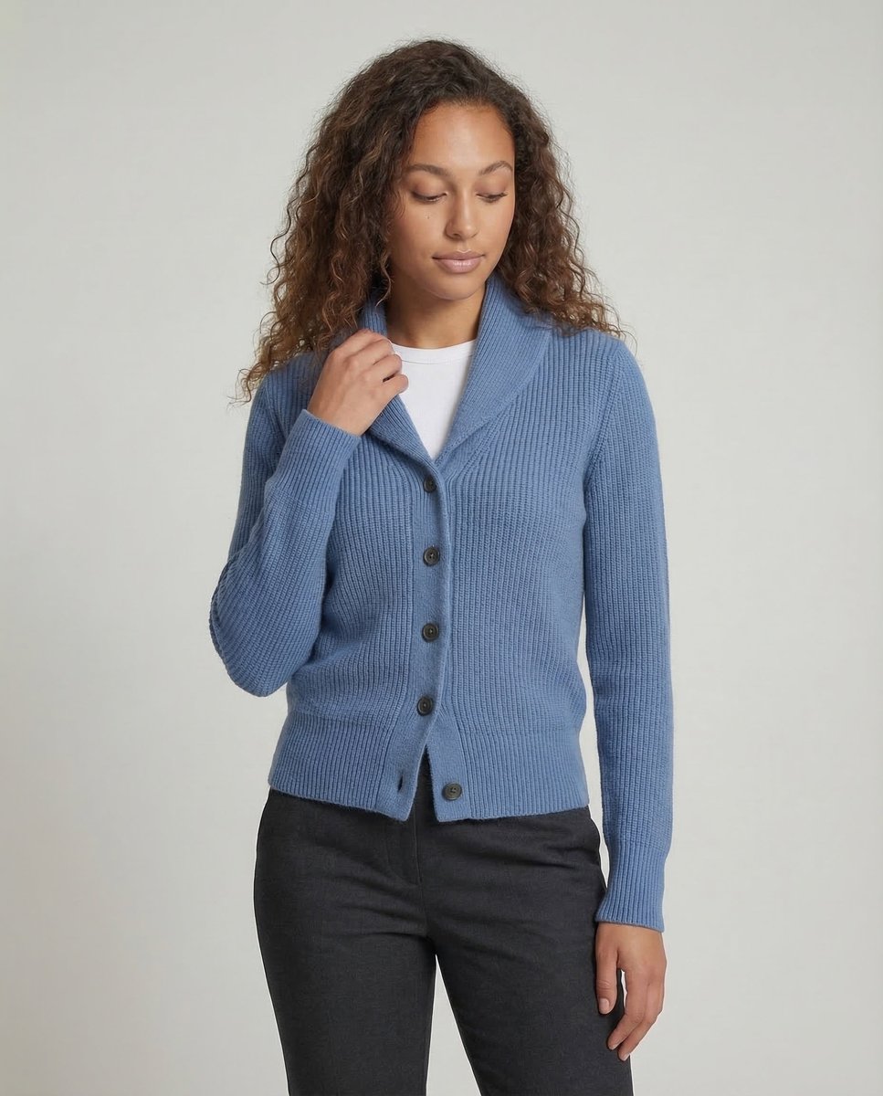 Frieda Notch Collar Knit Cardigan
