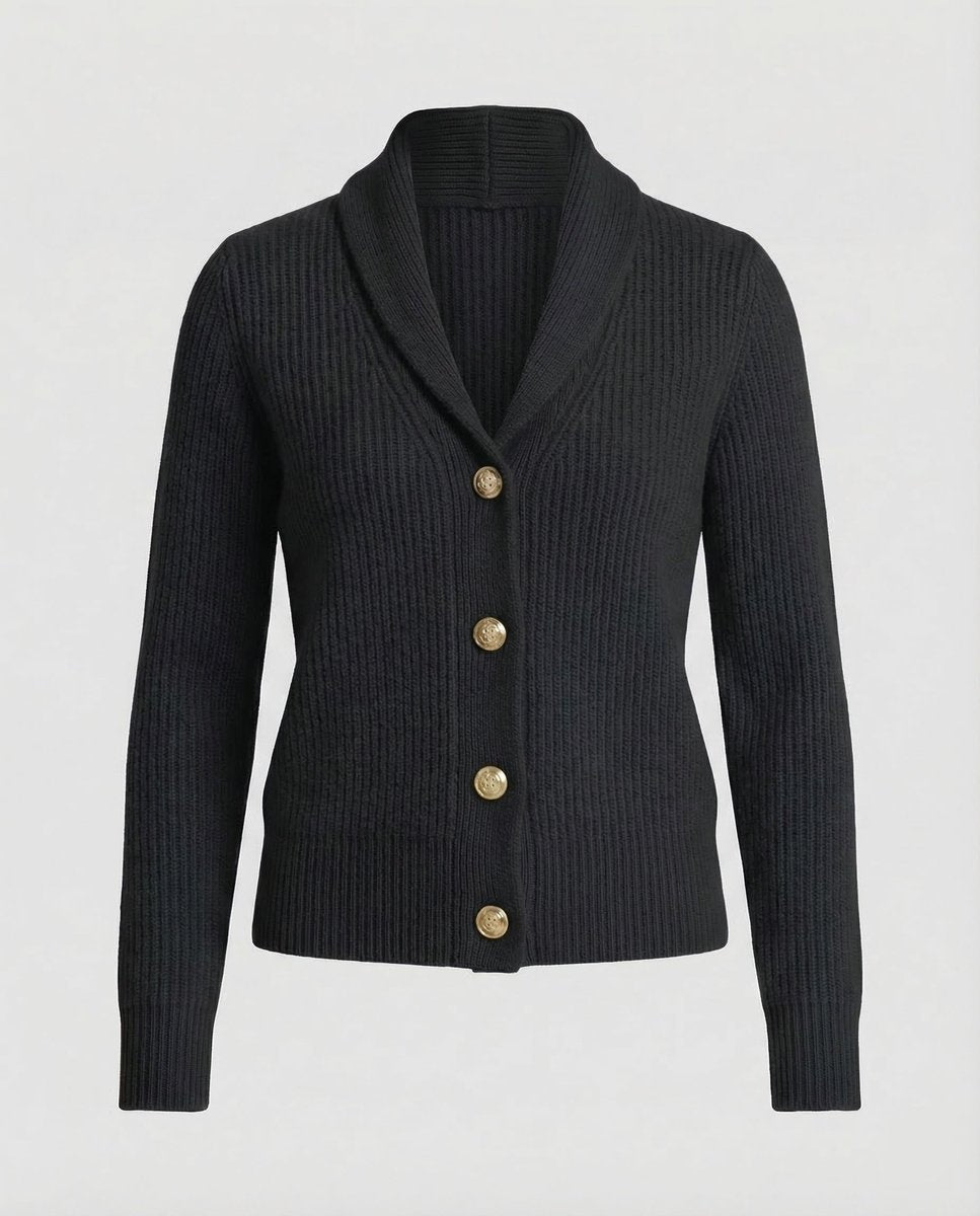 Frieda Notch Collar Knit Cardigan