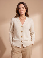 Katharina Heart Button Knit Cardigan