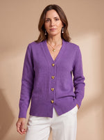 Katharina Heart Button Knit Cardigan