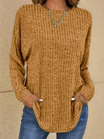 Mia Oversized Waffle Knit Crewneck Sweater