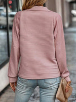 Mia Zip Stand Collar Sweater