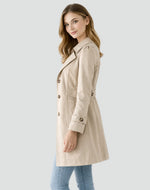 Nora Tailored Classic Mid-Length Trench Coat