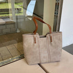 Leonie Minimalist Faux Leather Tote Bag