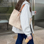 Leonie Minimalist Faux Leather Tote Bag