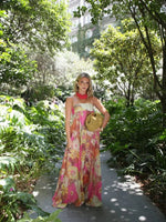Johanna Strapless Floral Maxi Wedding Guest Dress