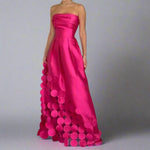 Nora Strapless Fitted Evening Maxi Dress