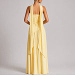 Charlotte Strapless Maxi Dress with Scarf