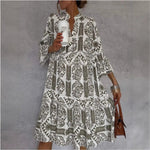 Mia Floral Relaxed Fit Tunic Dress