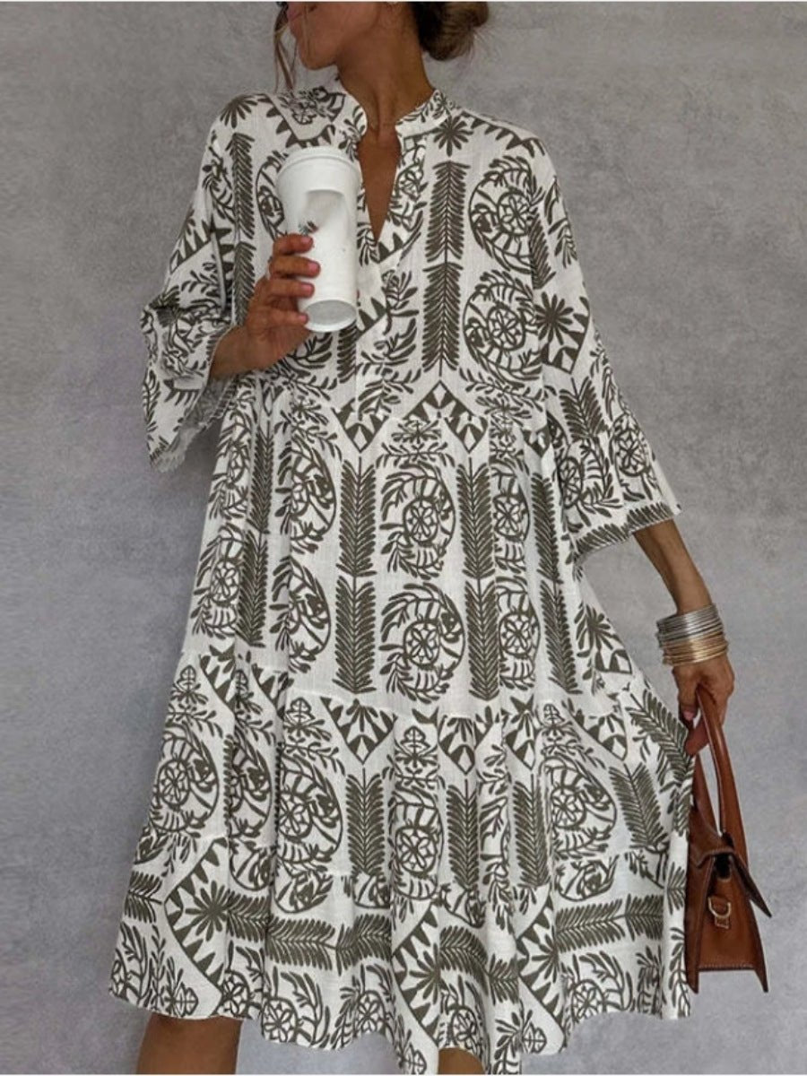 Mia Floral Relaxed Fit Tunic Dress