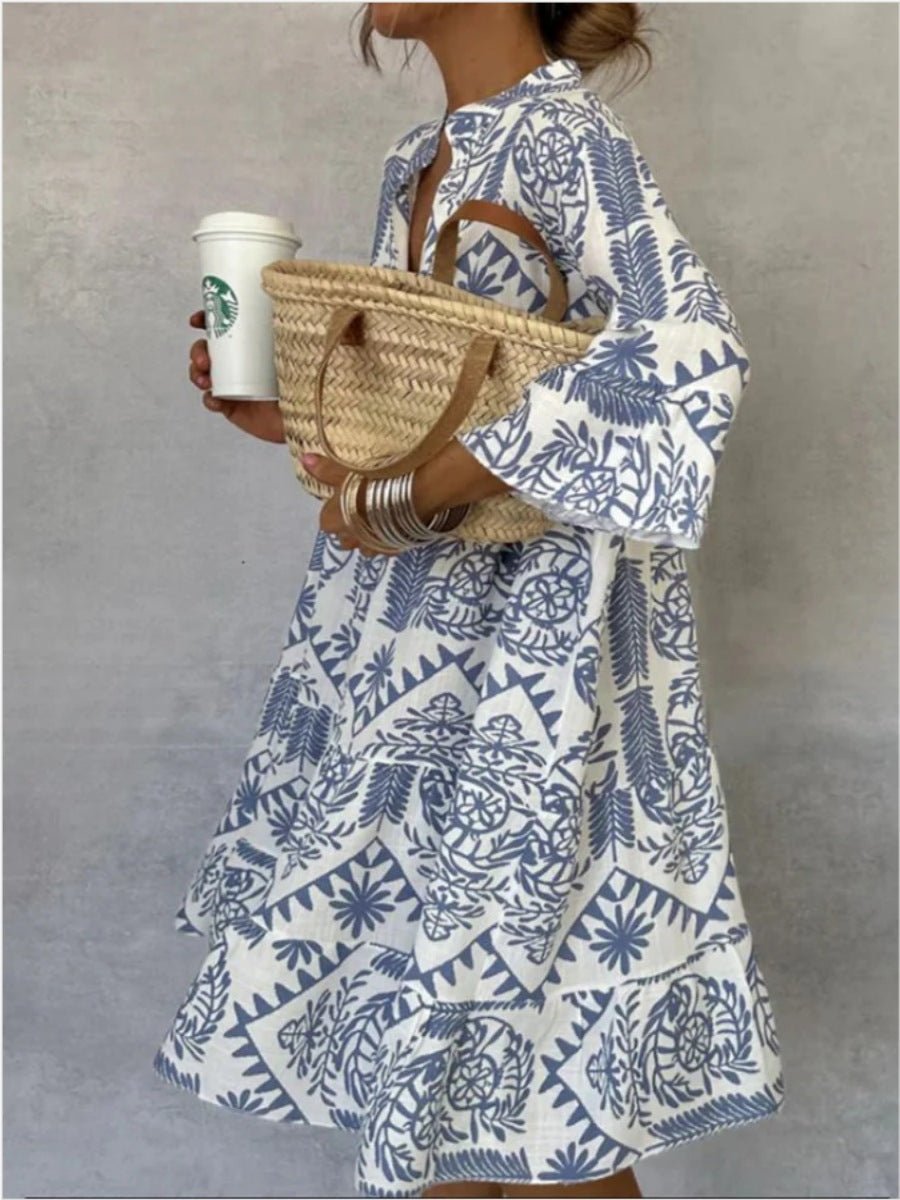 Mia Floral Relaxed Fit Tunic Dress