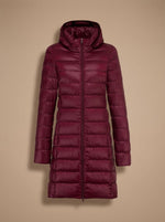 Nora Ultralight Long Hooded Puffer Jacket