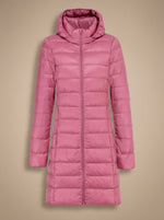 Nora Ultralight Long Hooded Puffer Jacket