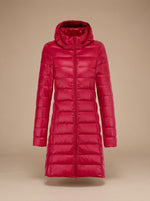 Nora Ultralight Long Hooded Puffer Jacket