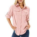 Sophie UPF 50 Roll-Sleeve Safari Hiking Shirt