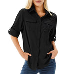 Sophie UPF 50 Roll-Sleeve Safari Hiking Shirt