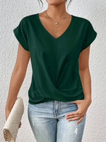 Sophie V-Neck Twist-Front Tee