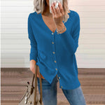 Amelie V-Neck Button-Front Cardigan