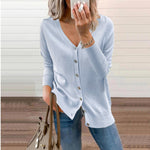 Amelie V-Neck Button-Front Cardigan