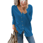 Amelie V-Neck Button-Front Cardigan