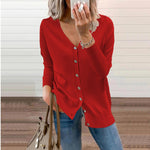 Amelie V-Neck Button-Front Cardigan