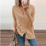 Amelie V-Neck Button-Front Cardigan