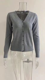 Amelie V-Neck Button-Front Cardigan
