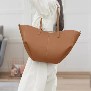 Marlene Vintage Faux Leather Large Tote Bag