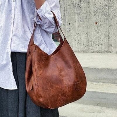 Lena Vintage Leather Hobo Bag