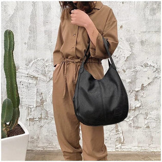 Lena Vintage Leather Hobo Bag