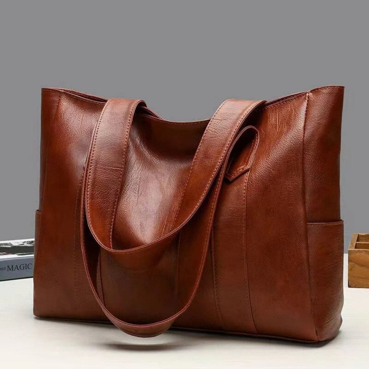 Elisabeth Vintage Leather Tote Bag